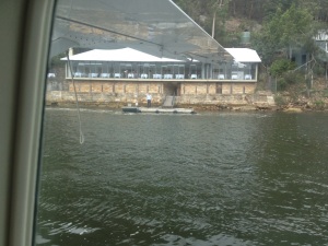 The restaurant from the water.
